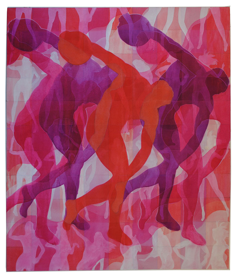 Amy Cochrane - Disc-Oh - 2015 - Acrylic on Canvas - 170x145cm